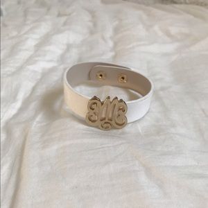 Initial "m" wrap bracelet