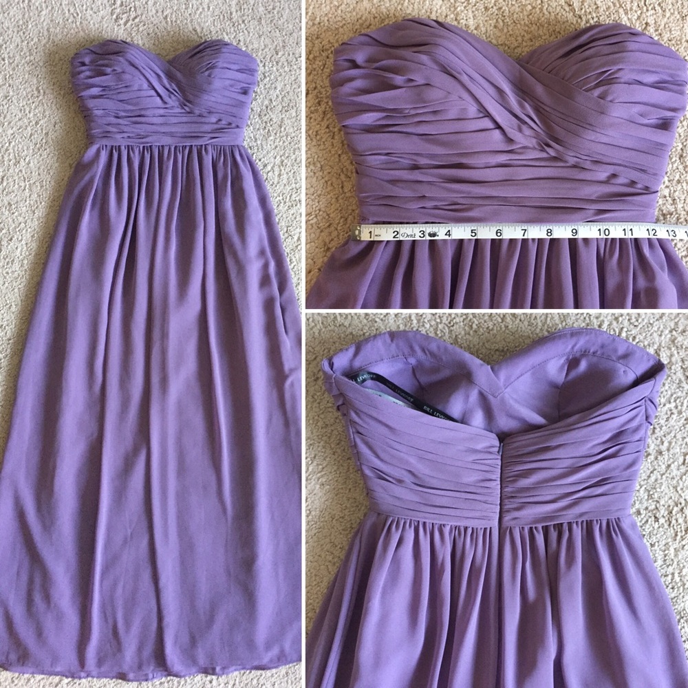 NOT FOR SALE AT THIS TIME - Bill Levkoff Victorian Lilac Bridesmaid Dress SZ 4