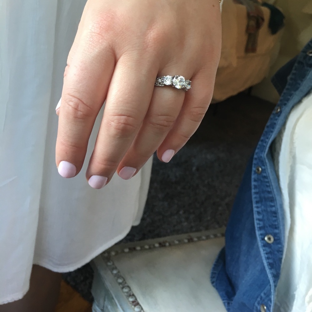 Tacori Sterling Diamonique ring