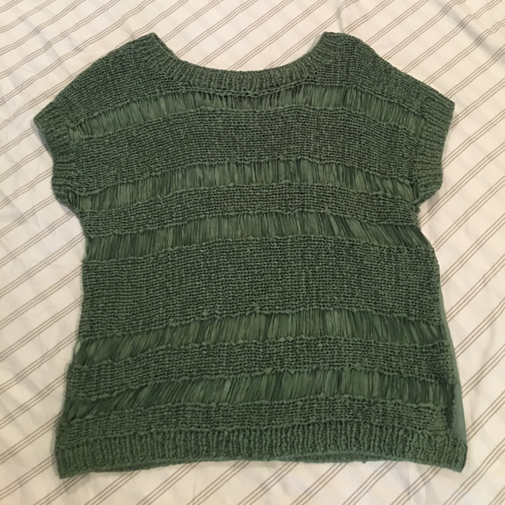 Versatile green top from Anthropologie