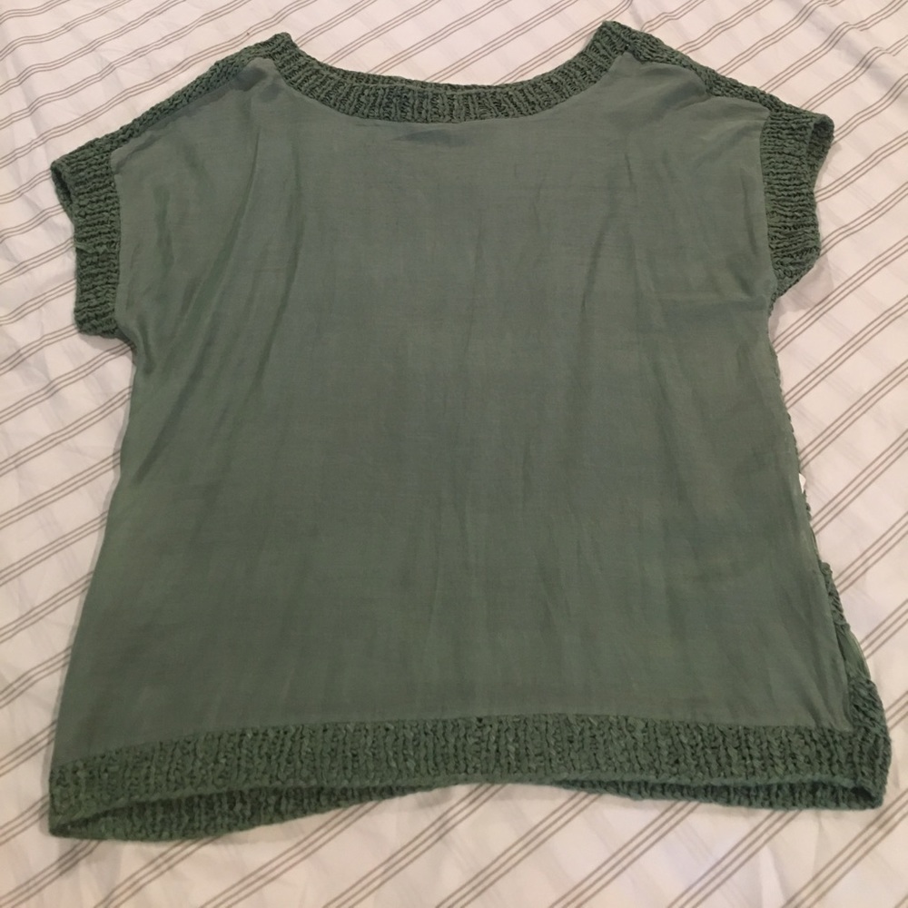 Versatile green top from Anthropologie - Picture 2 of 3