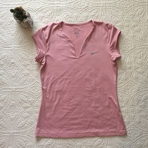 Nike Dry-Fit pink exercise shirt