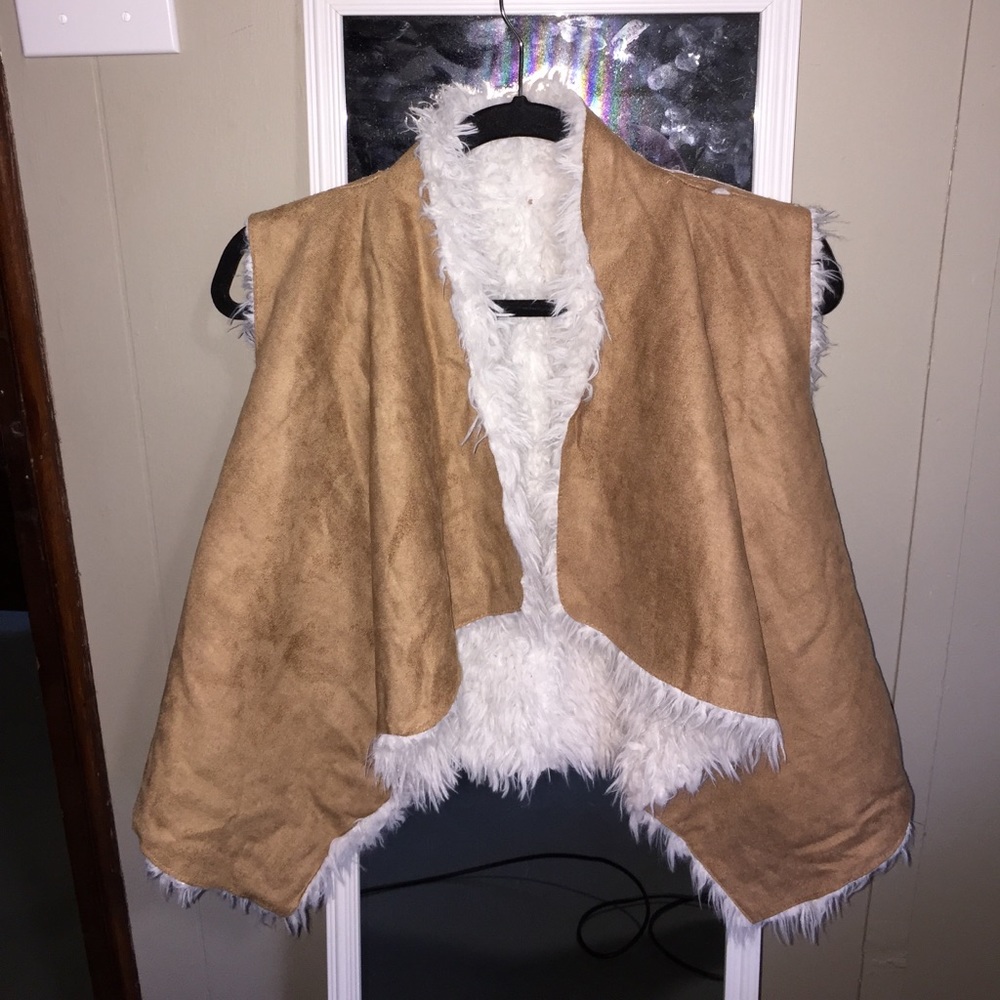 Faux Suede Fur Vest