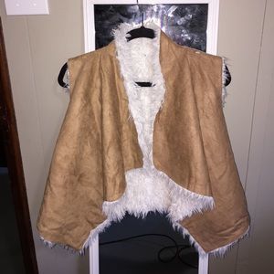 Faux Suede Fur Vest