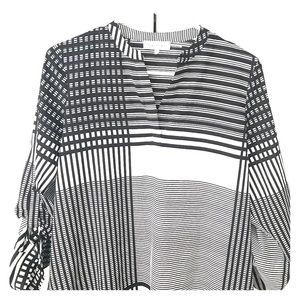 REDUCED❗️Calvin Klein Black and White Tunic Blouse