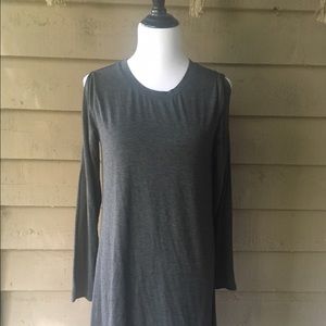 Mossimo Cold Shoulder Grey Dress