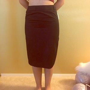 Black pencil skirt