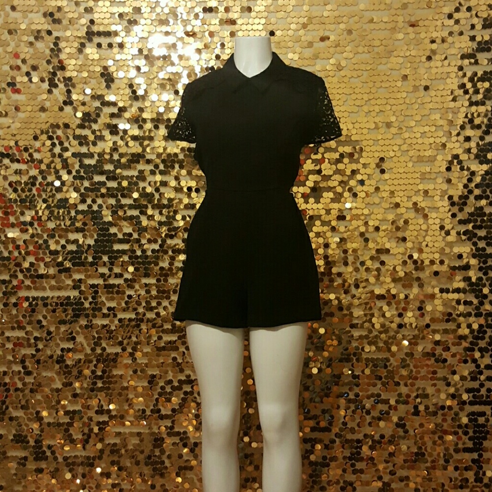 Birthday black shorts Romper custom made size 8/10