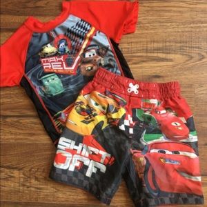 Lightning McQueen swim set size 3t