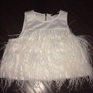 White feather top