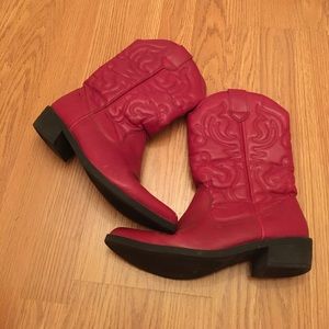 Red cowboy boots