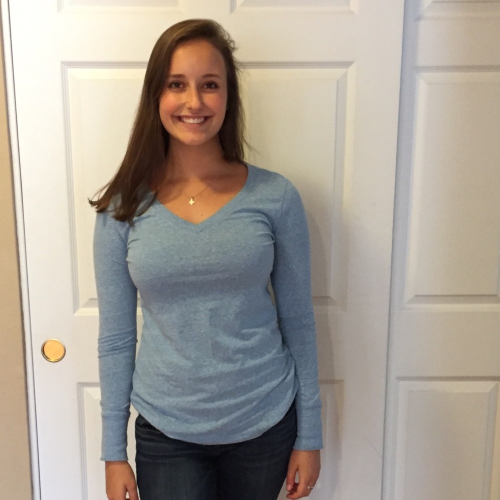 SALE 💗 Mossimo light blue, long sleeve top - EUC