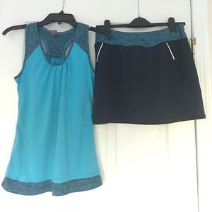 Kiwi Kate Activewear Set with Tank and Skort (sm)