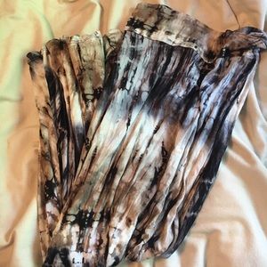 Tye dye style maxi skirt
