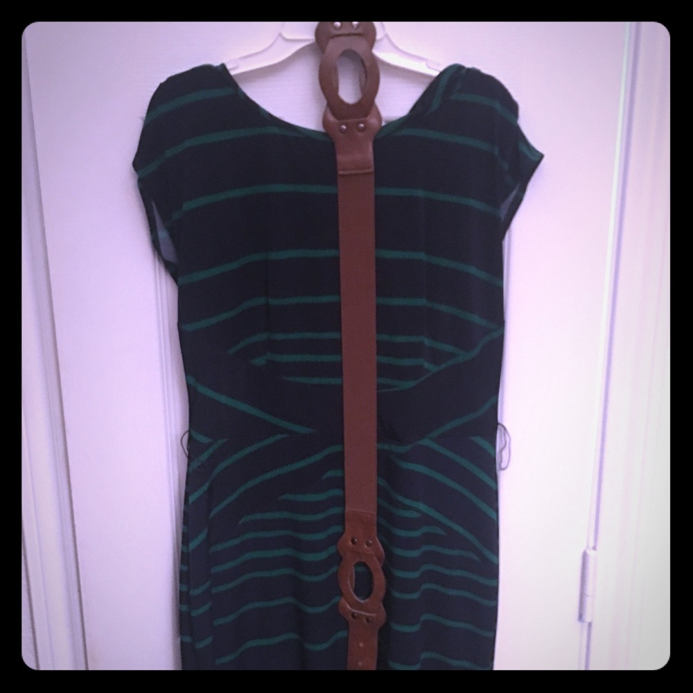 Dress with Brown Belt