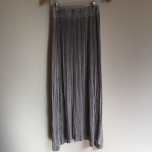 Brandy Melville Light Grey/ Brown Maxi Skirt