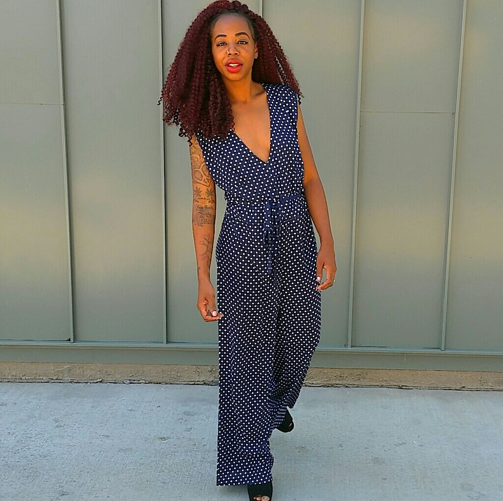 Vintage poka jumpsuit