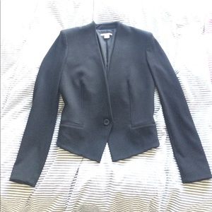 Helmut Lang black one button blazer size P or 0.