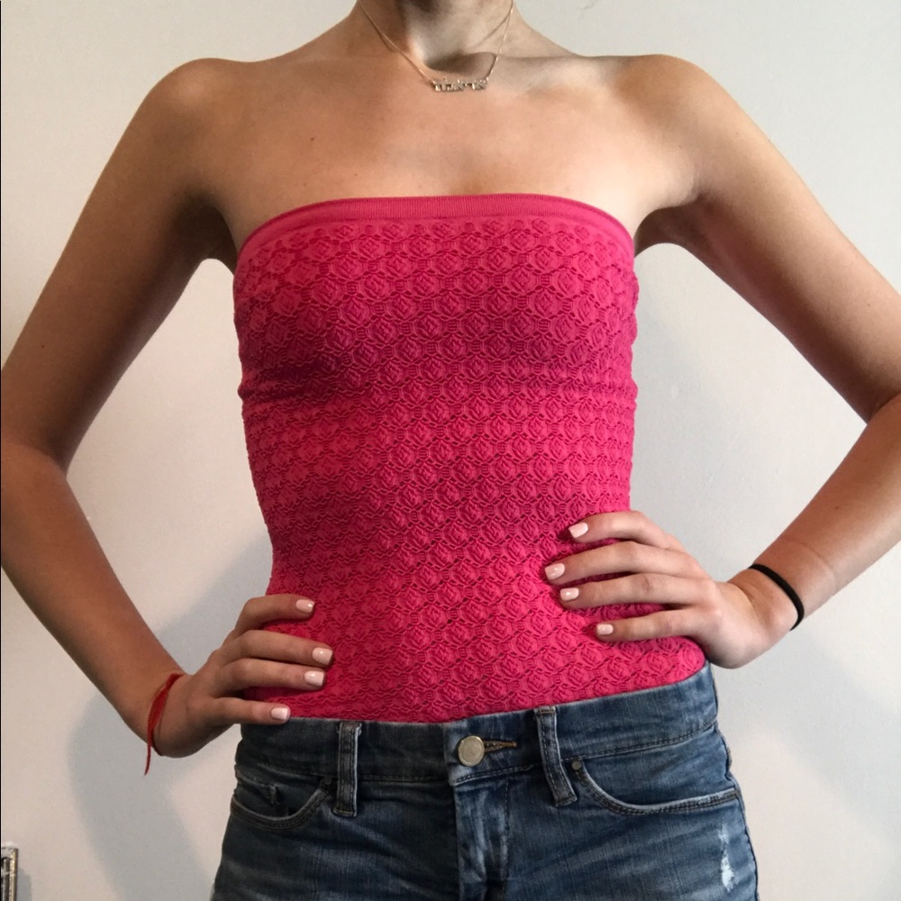 Free people - pink tube top