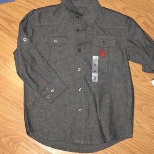 US Polo Long Sleeve Shirt NWT for Boys. Size 4T