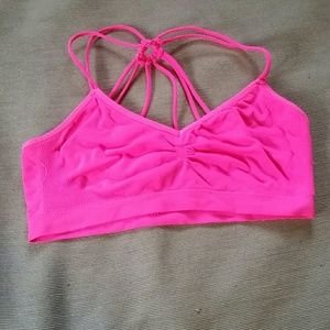 Neon Pink Stretchy Bralette