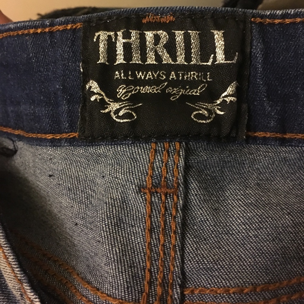 Thrill Ripped Jeans with Rhinestones - Picture 3 of 4