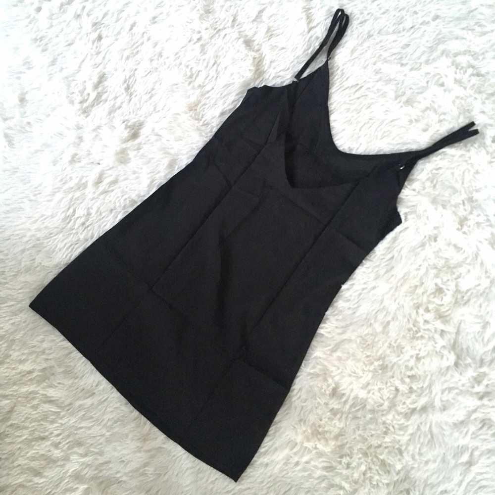 ❣Last! "Carli" || Embroidered Rose Black Minidress - Picture 6 of 8