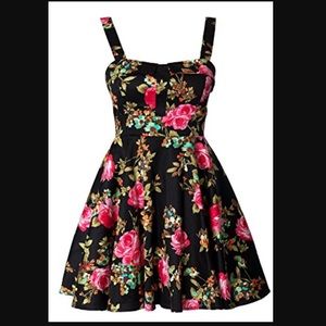 Ixia Fold Over Sweetheart Pinup Dress NWT Small