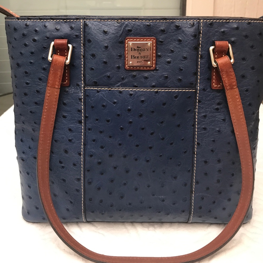 Sale! Dooney & Bourke Blue Ostrich