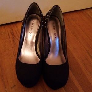 Black Madden girl wedges