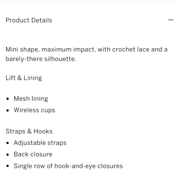 Victoria's Secret Crochet Lace Triangle Bralette S - Picture 5 of 6