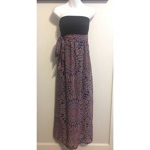 Strapless floor length dress