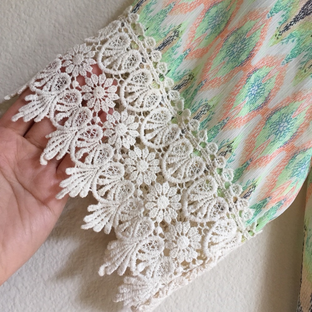 Neon Pattern Kimono - Picture 2 of 5