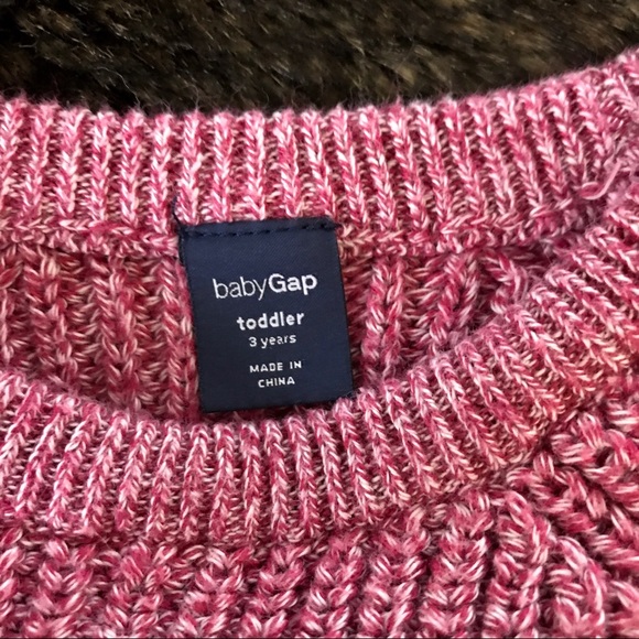 BabyGAP Sweater - Pink Marl Knit - 3 Years - Picture 3 of 5
