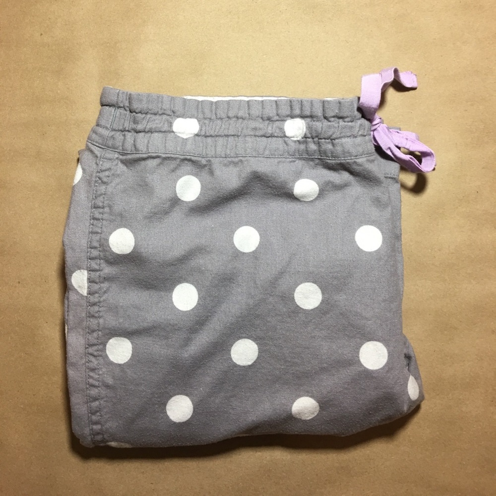 J. Crew Polka Dot Flannel Pajama Pants