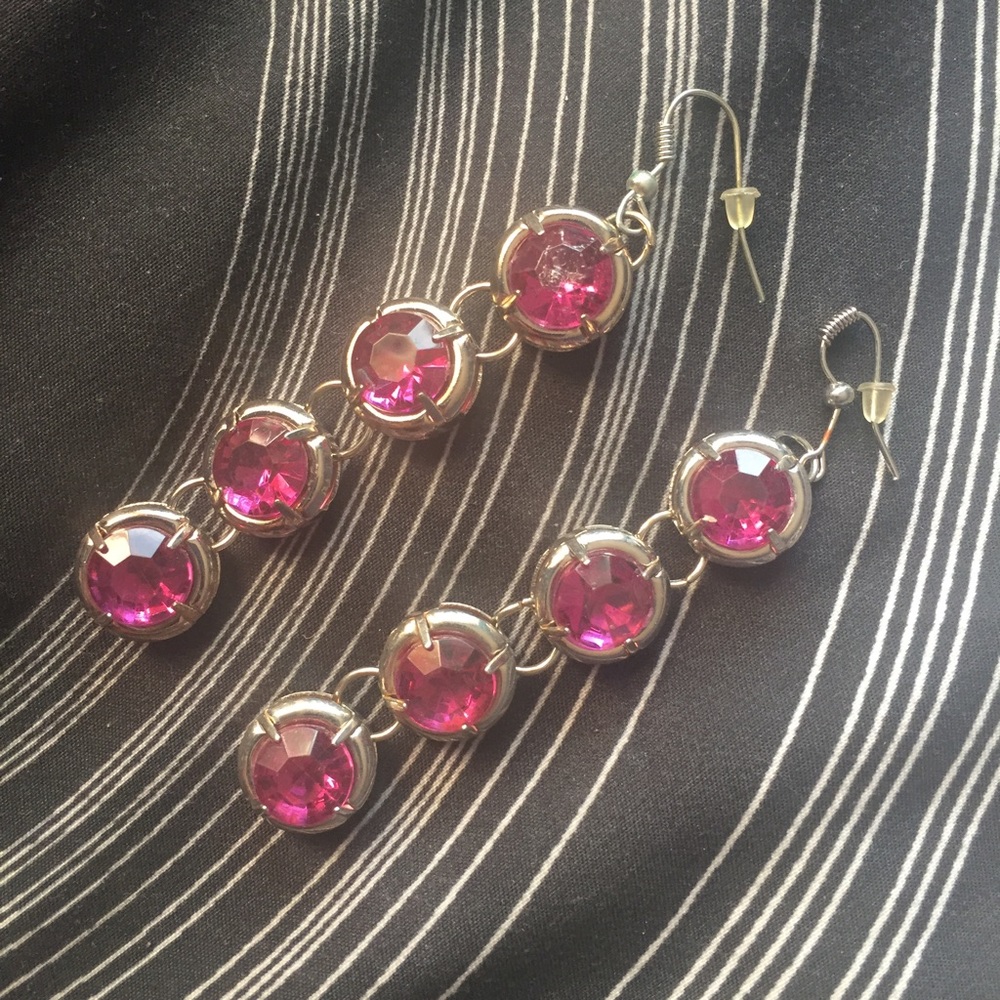 Dangling Purple Earrings