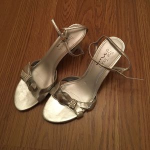 Formal silver shoes