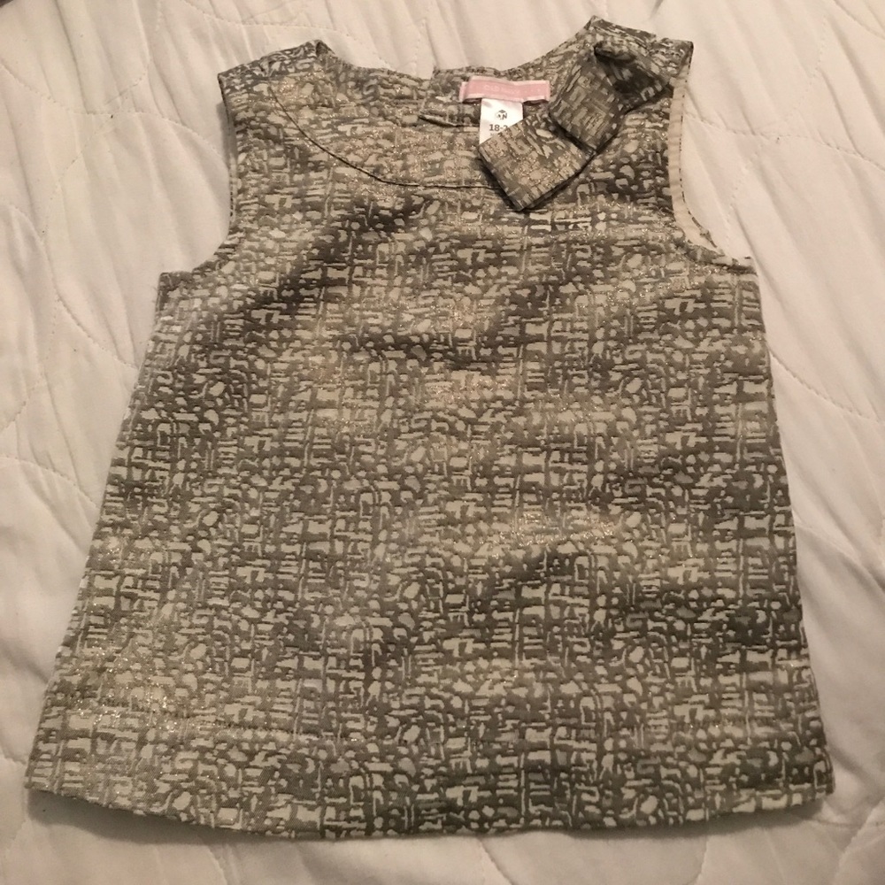Old Navy shimmer top w/bow accent 18-24 month