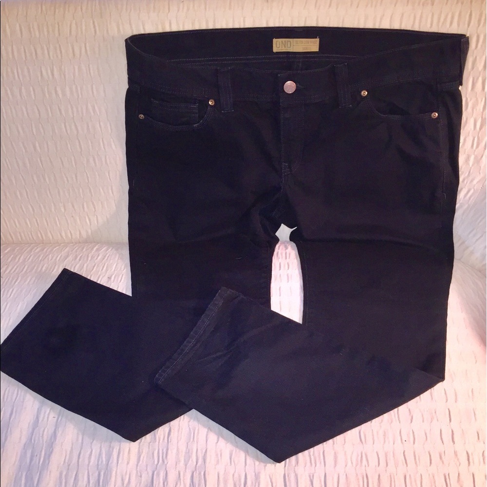 Old Navy Ultra Low Waist Black Skinny Jeans-18-Reg