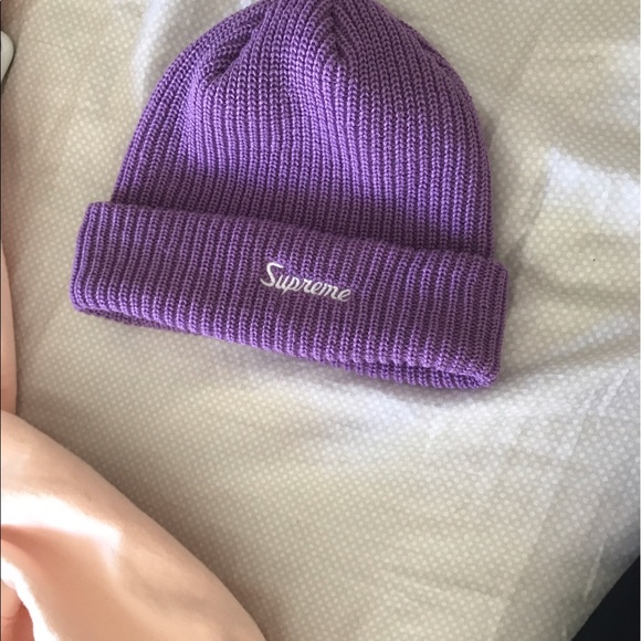 purple supreme beanie
