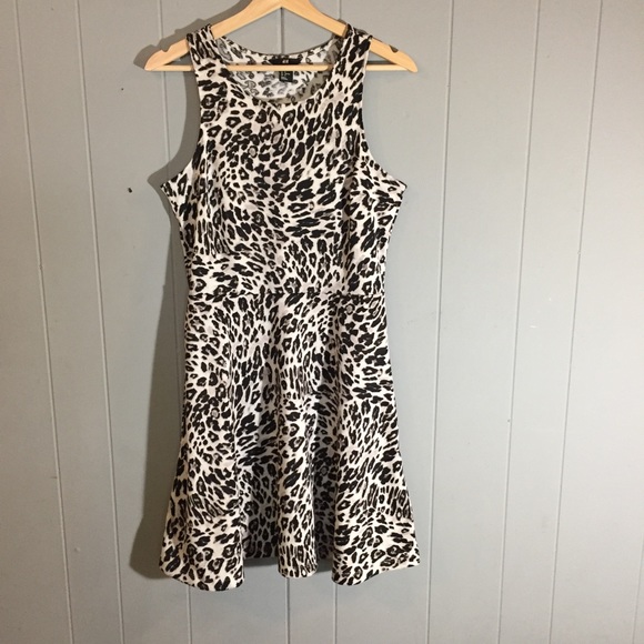 43 off H&M Dresses & Skirts Fit and Flare Leopard Print Dress from
