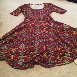 Size medium LulaRoe Nicole dress-EUC!