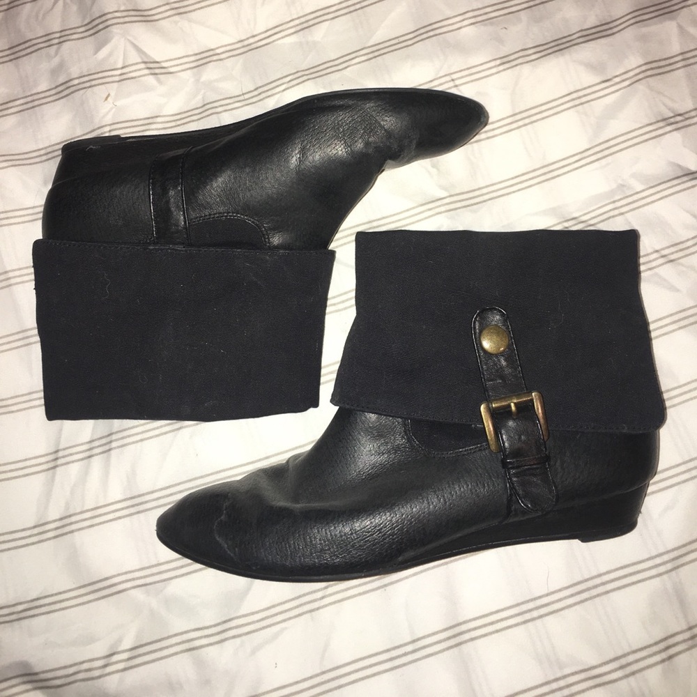 Cute adjustable Black booties