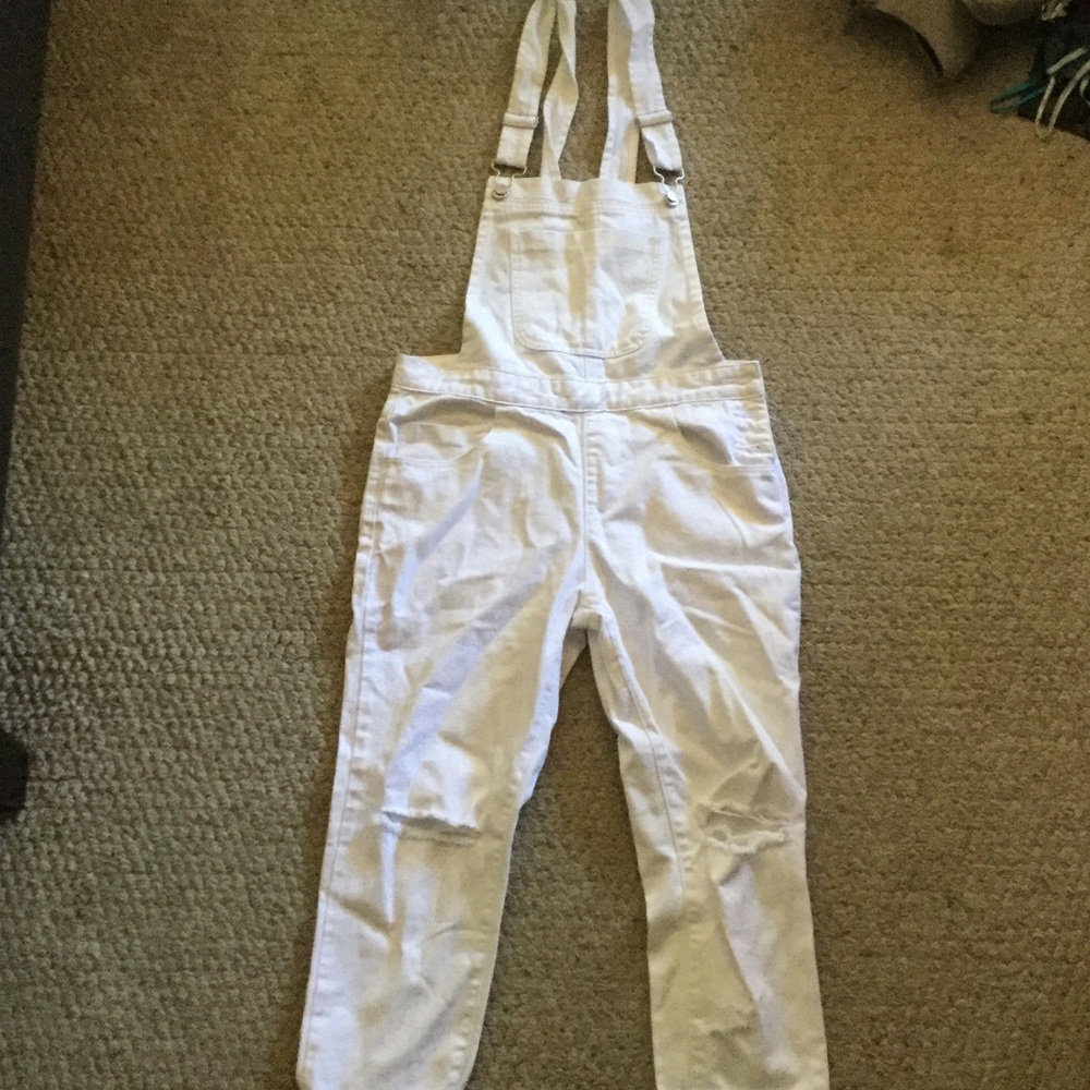 White overalls NEW w tags