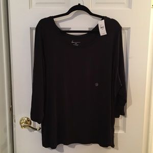 lane bryant - long sleeve lightly ribbed tee 22/24