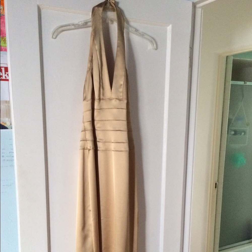 Adriana Papel beautiful fitted halter dress