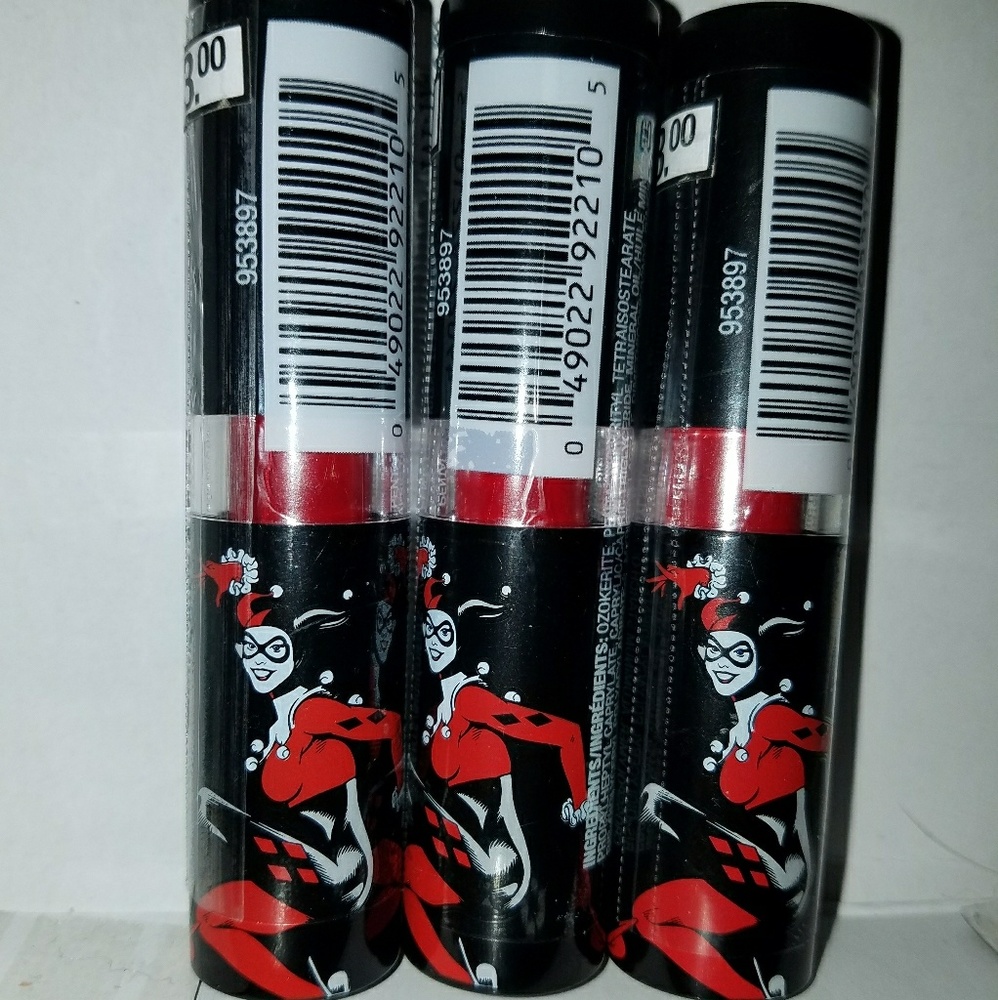 3 DC Comics Harley Quin Lipsticks