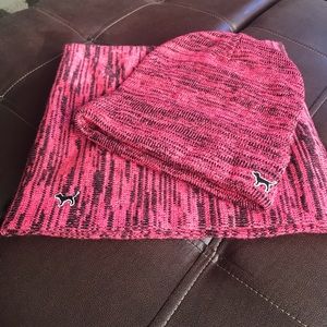 NWOT - PINK Infinity Scarf and Slouchy Hat