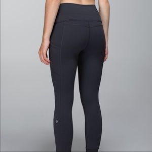 Lululemon 'En Route' Tight Gray 7/8 length