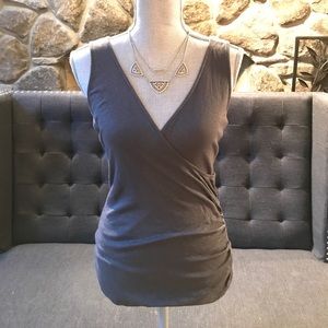 NWOT Michael Stars cross V-neck tank made in USA